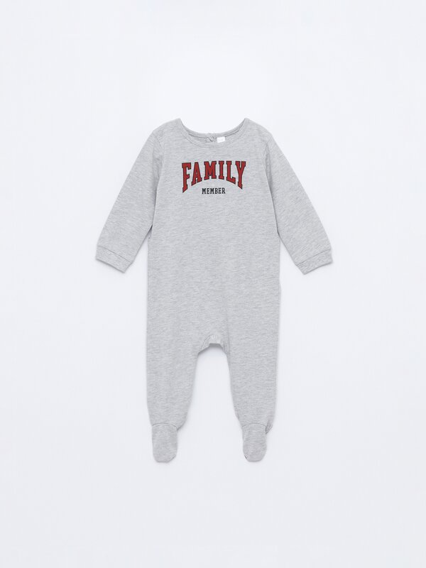 Bebé | Pijama familiar de uma peça personalizável