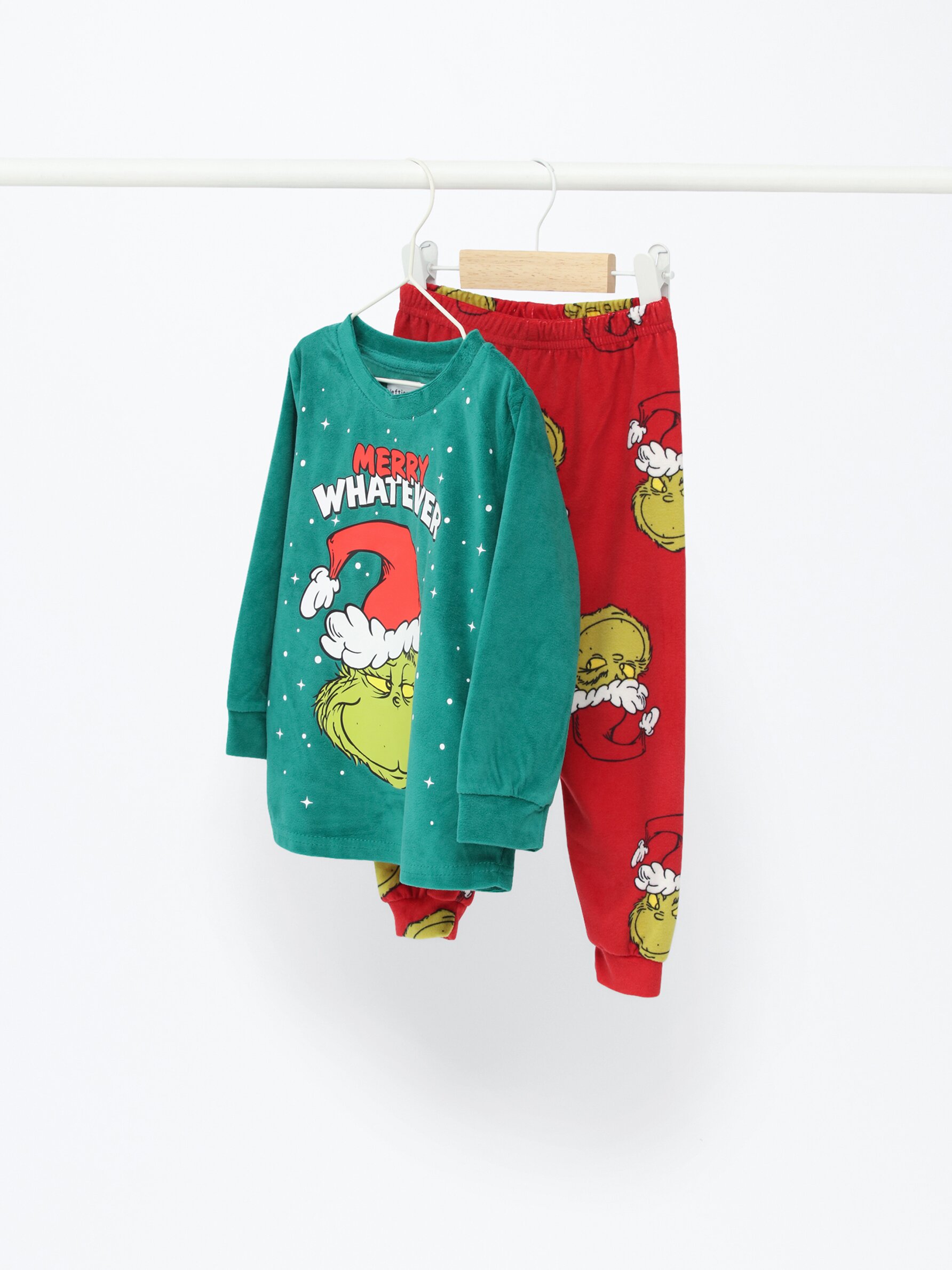 Bebé, pijama familiar Grinch terciopelo - Pijamas - ROPA INTERIOR, PIJAMAS  - Bebé Niño - Niños 