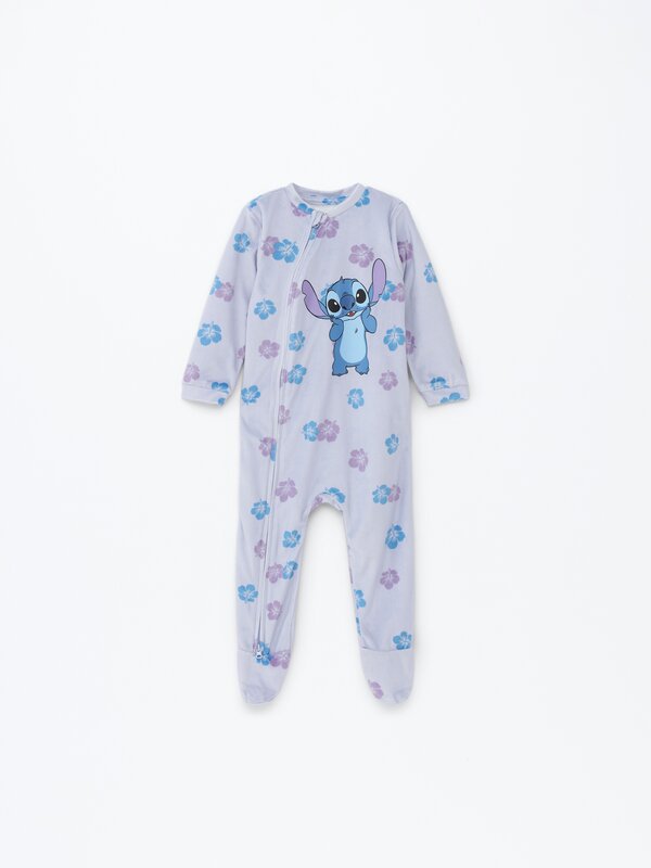 Pijama aveludado estampado Lilo & Stitch ©Disney