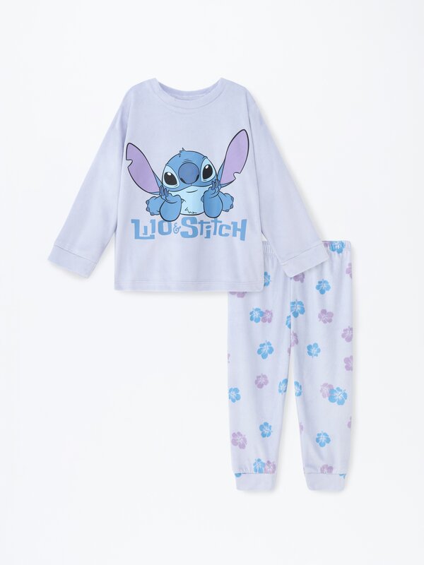 Lilo & Stitch © Disney baskılı kadife pijama