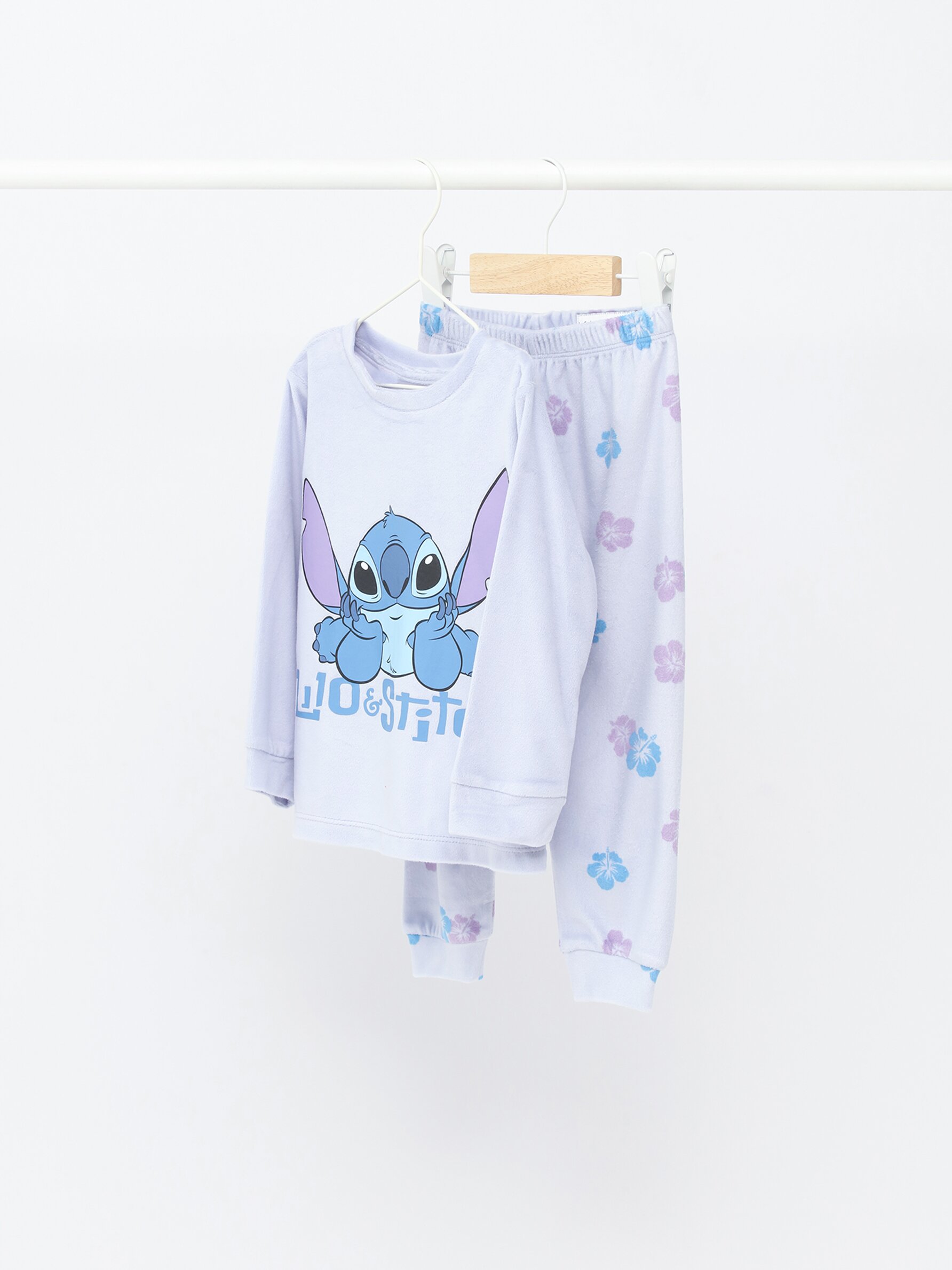 Pijama largo Lilo & Stitch blanco