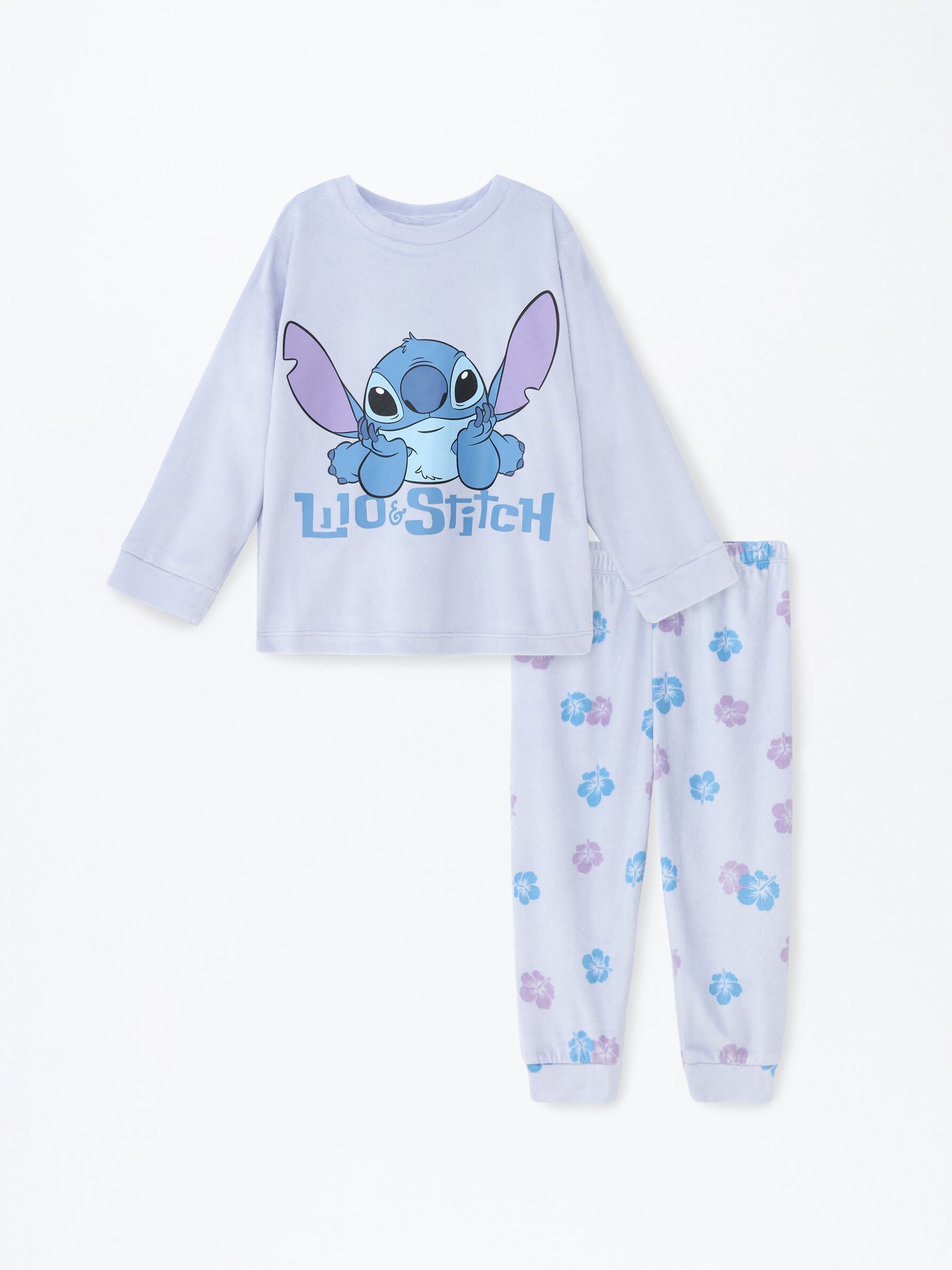 Disney-Pijama de una pieza de Lilo & Stitch para niños y niñas