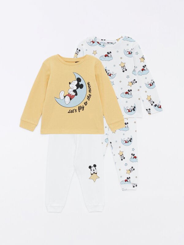 Pack of 2 Mickey Mouse ©Disney print pyjamas