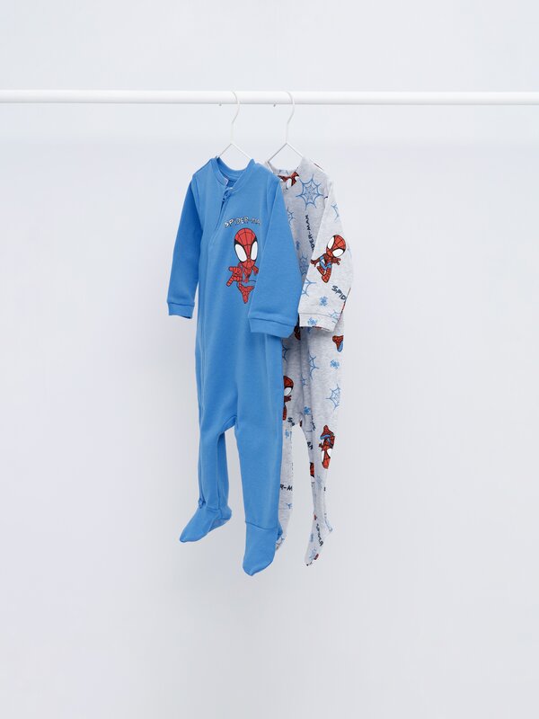 Pack de 2 pijamas com fecho de correr do Spiderman ©Marvel