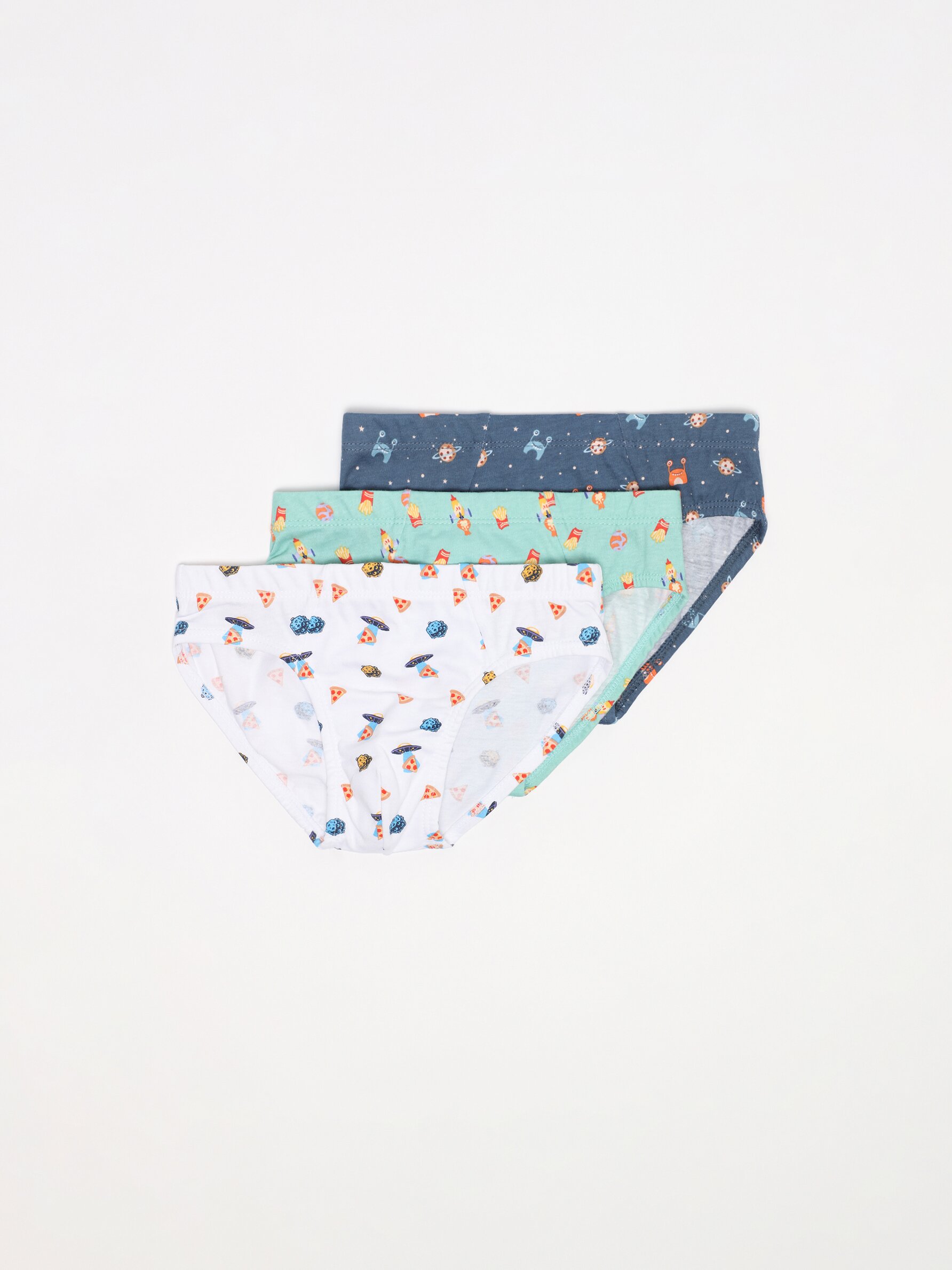 Pack de 3 calzoncillos slips estampados