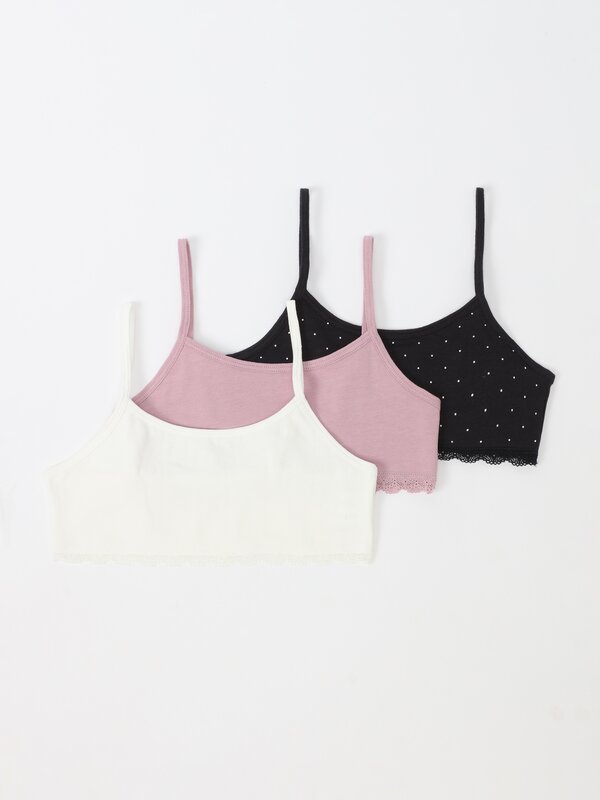 Pack of 3 strappy tops