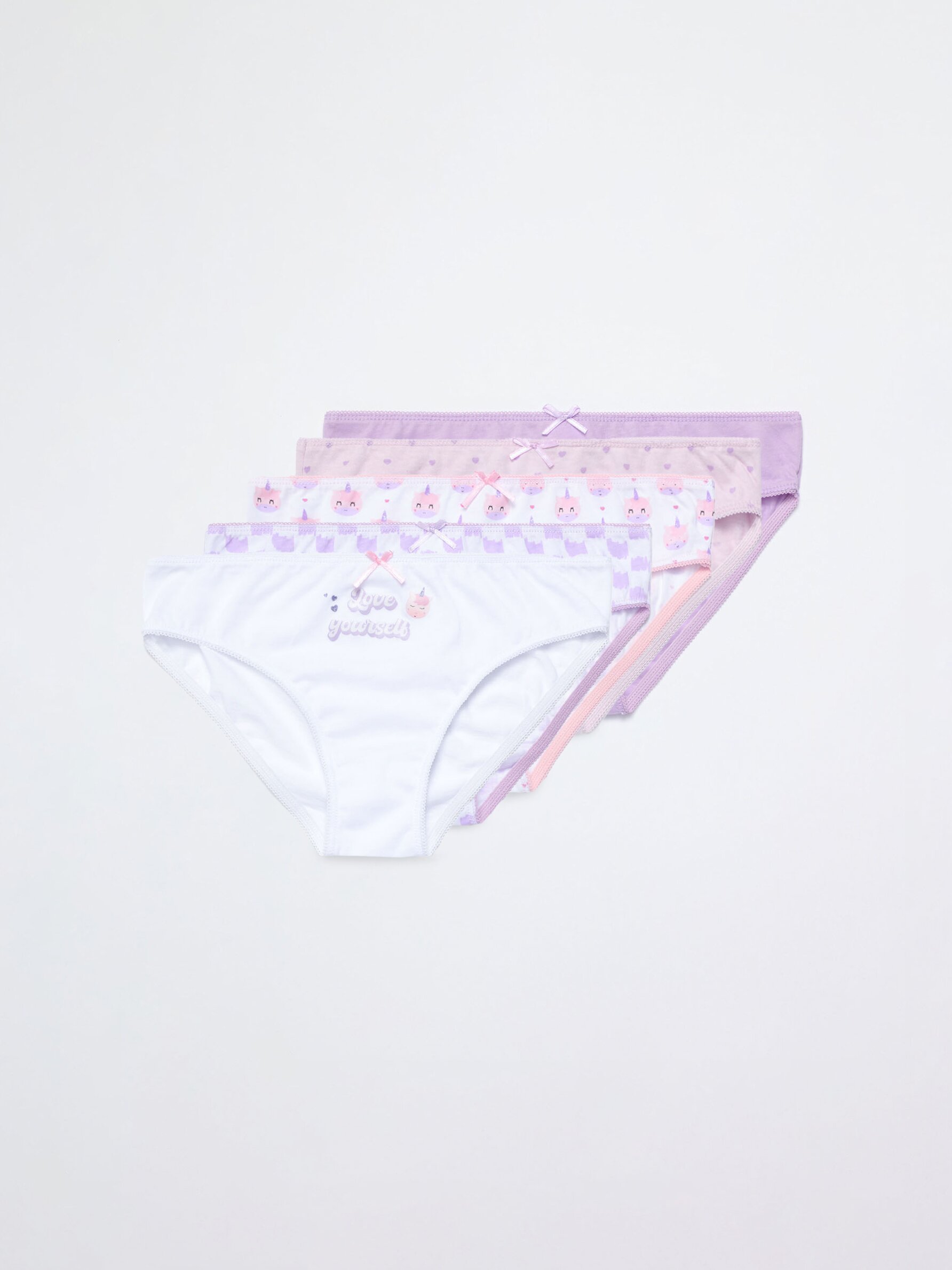 Pack of 7 classic unicorn print briefs - Underwear - CLOTHING - Girl - Kids  