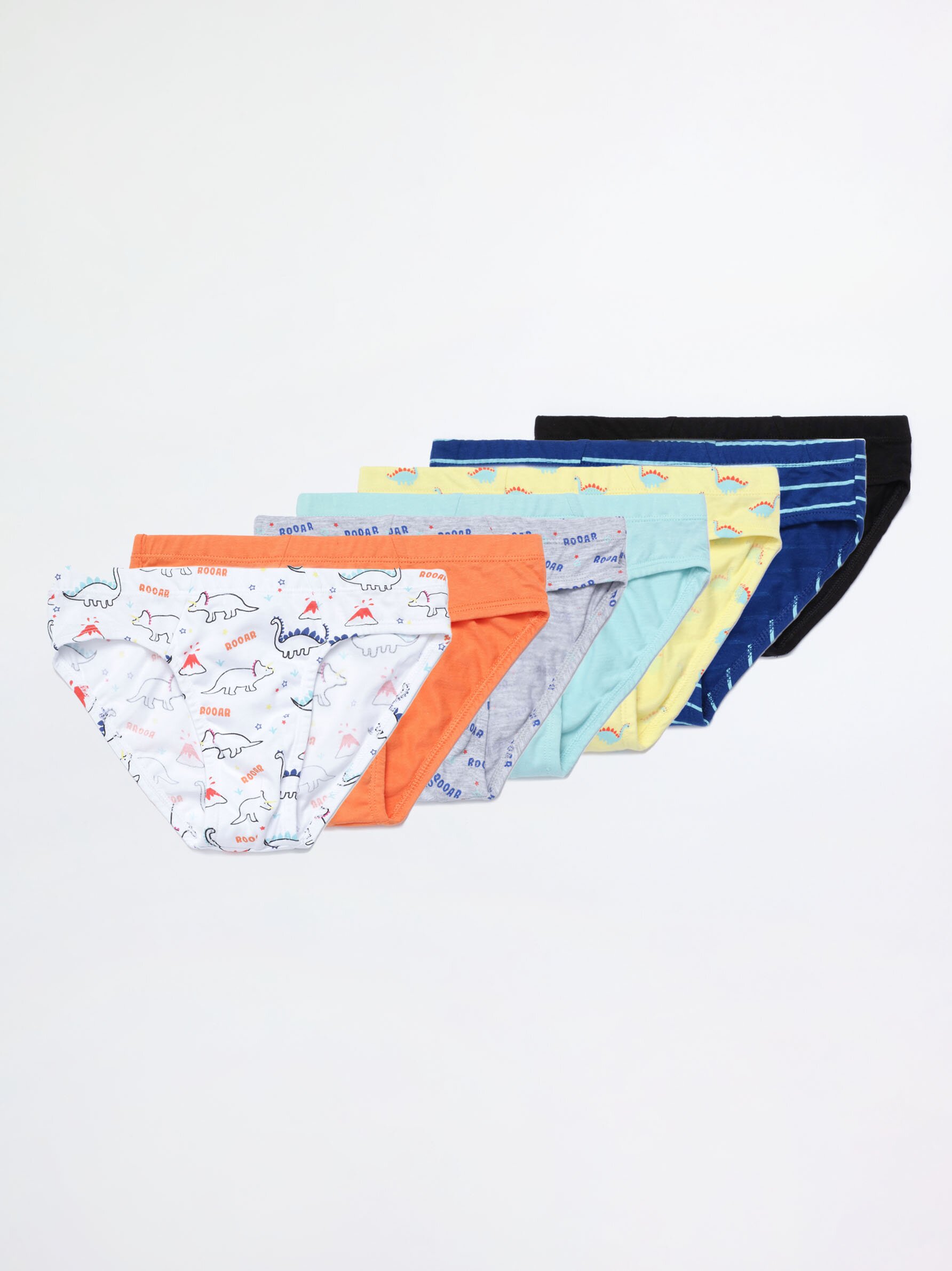 Printed Brief Underwear 7-Pack for Boys