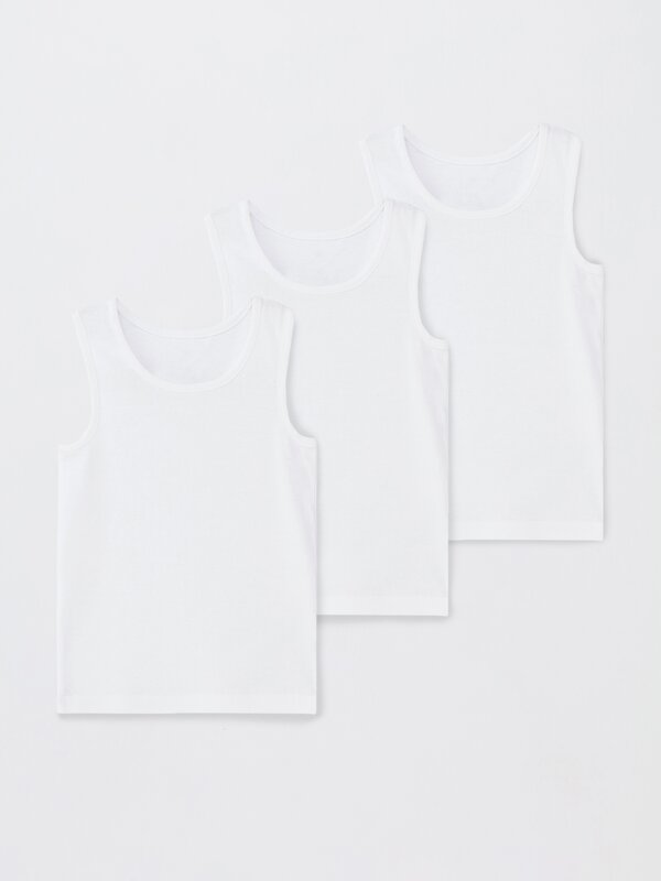 Pack of 3 strappy vest tops