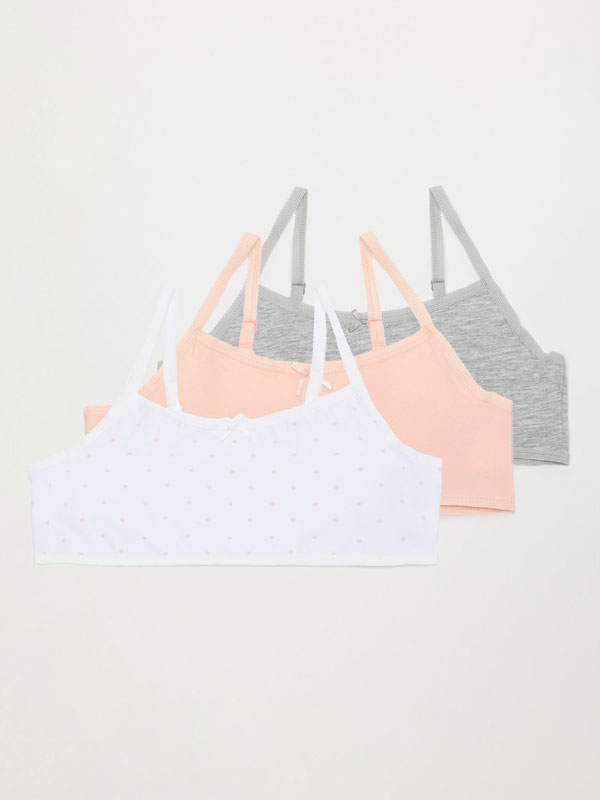 3-Pack of basic strappy tops