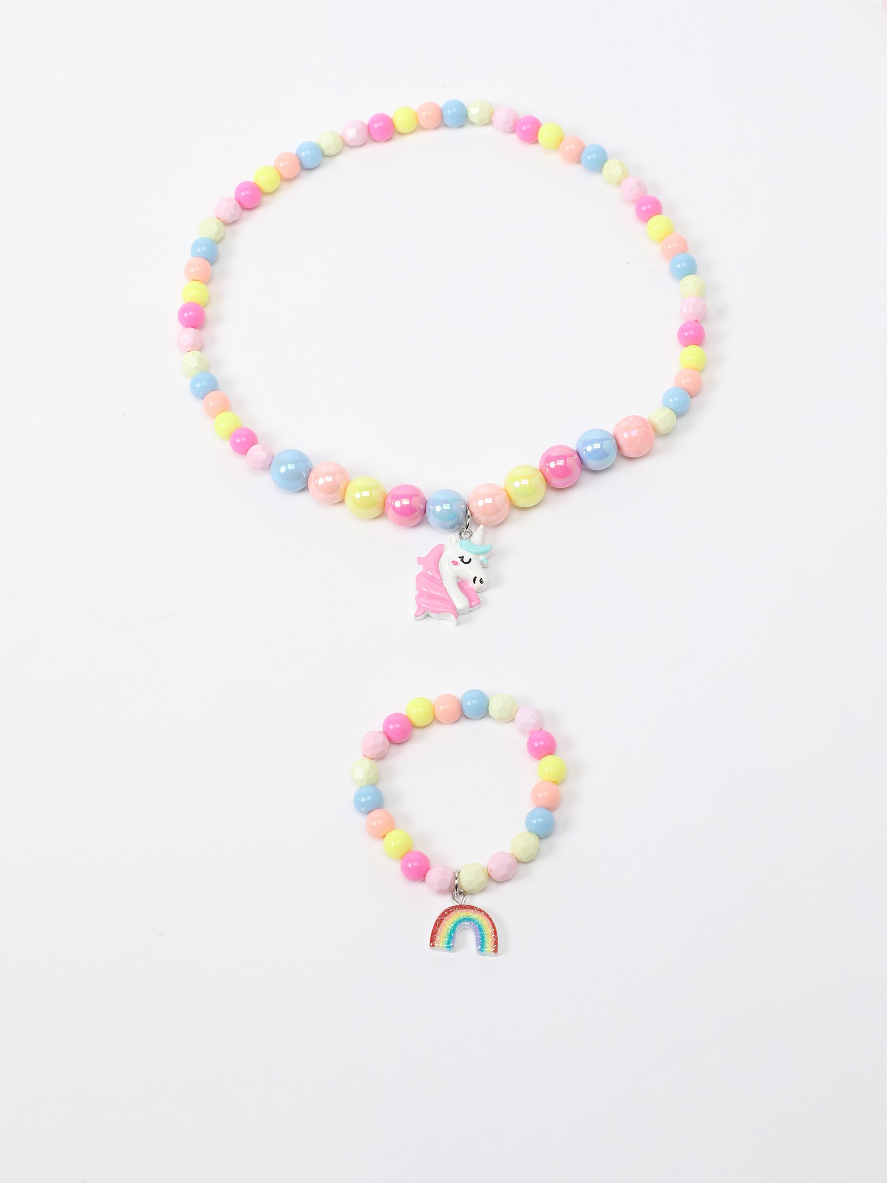 Unicorn necklace and hot sale bracelet set