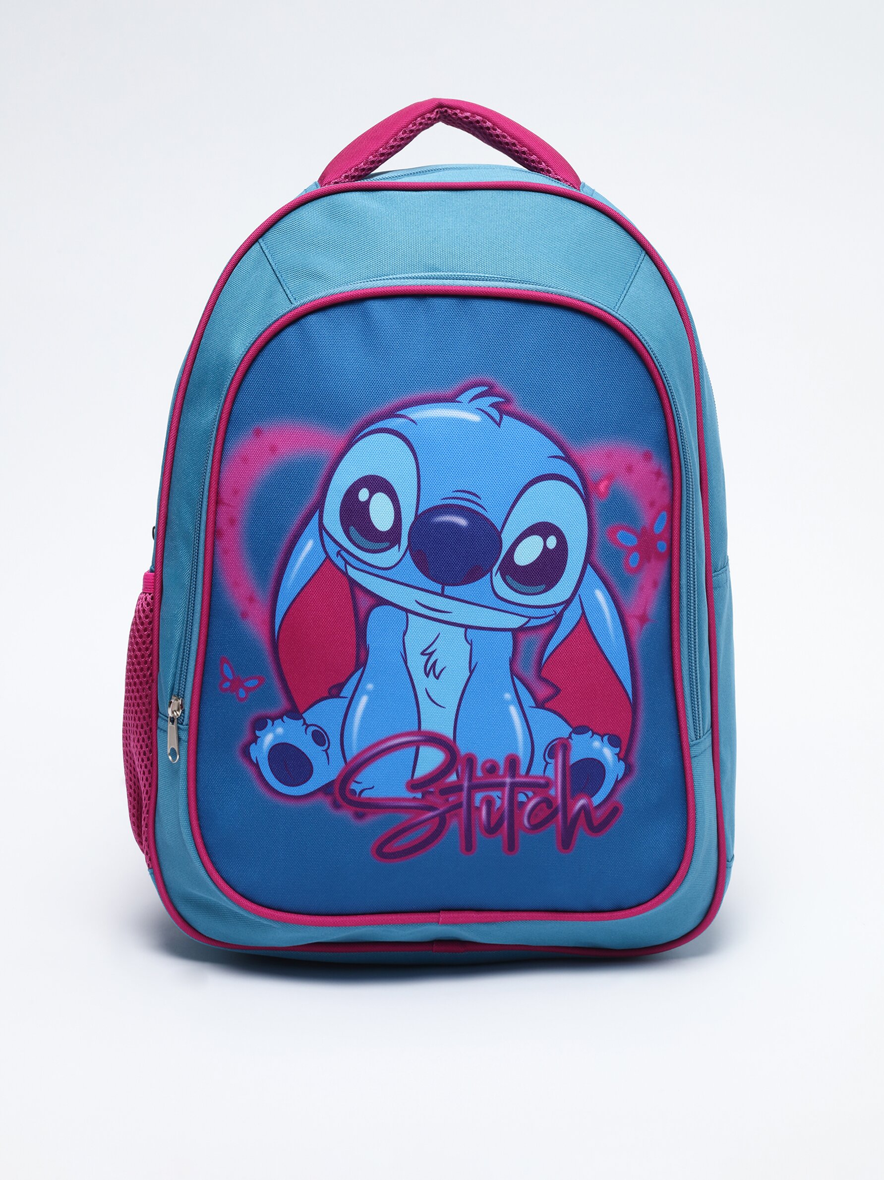 Mochila backpack de Stitch para niña, color azul claro, mod. 1053192