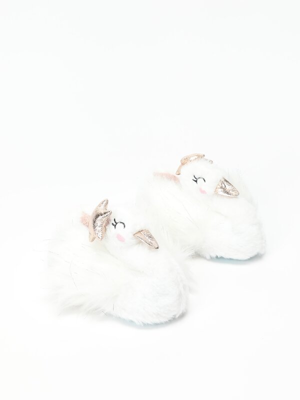 Swan house slippers