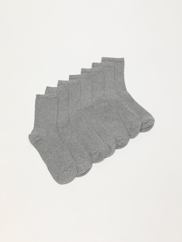 Pack of 7 pairs of basic long socks