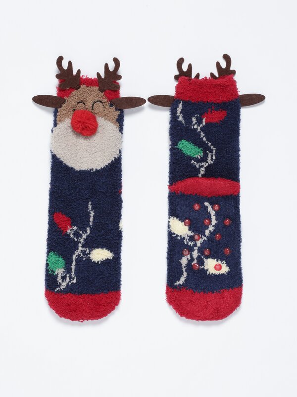 Calcetíns do Nadal de reno