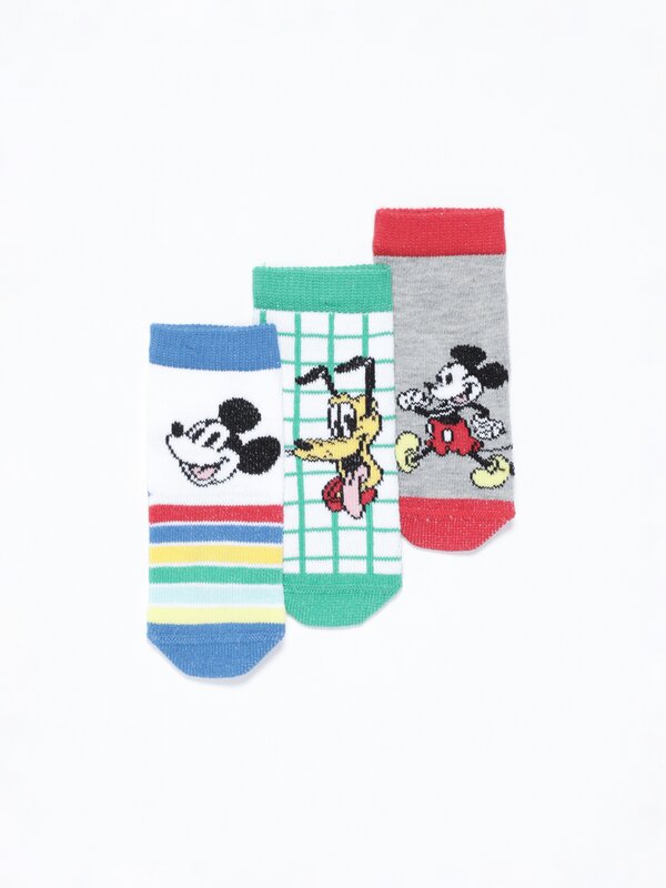 Pack de 3 calcetíns Mickey Mouse ©Disney