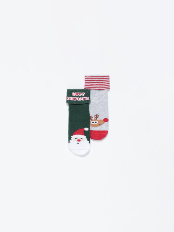 Non-slip Santa socks