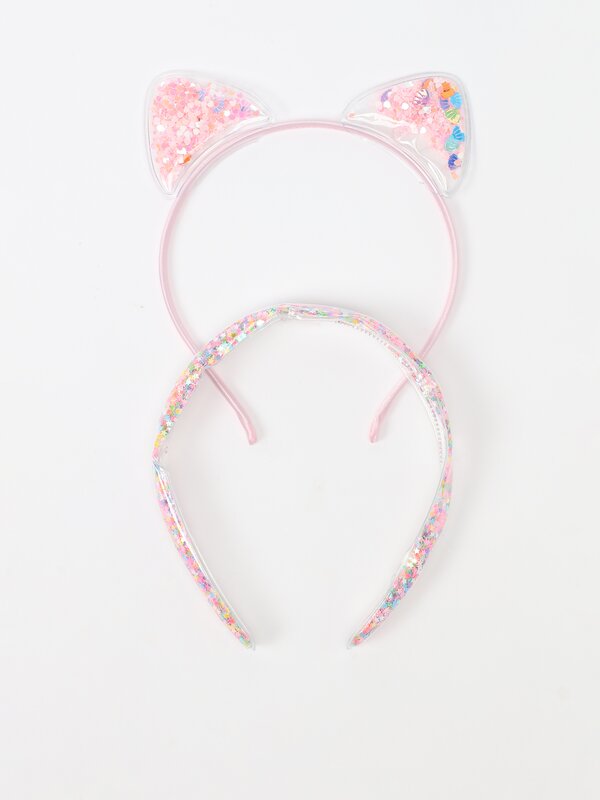 Transparent headband with ears