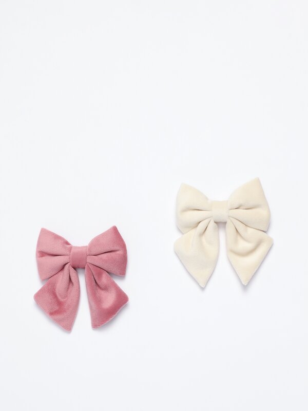 Pack de 2 clips en forma de llaç