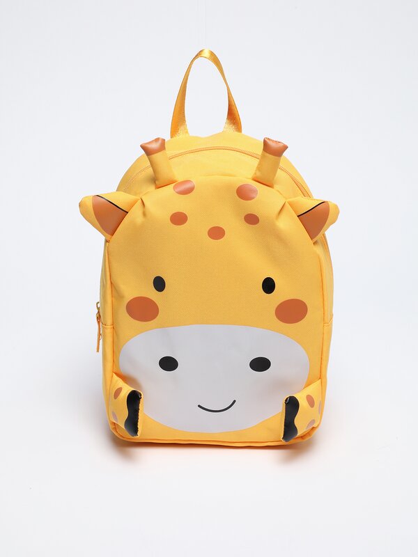 Giraffe backpack with 3D details