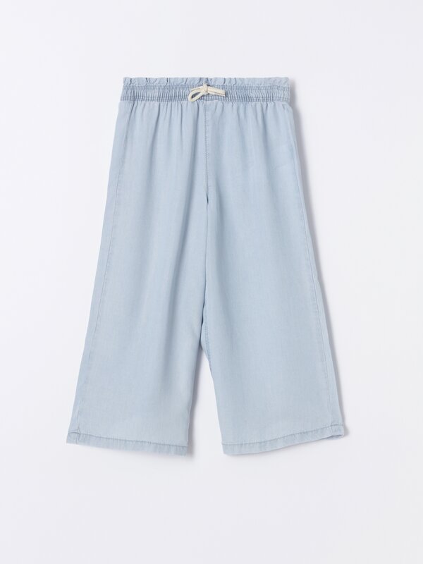 Flowing culotte jeans