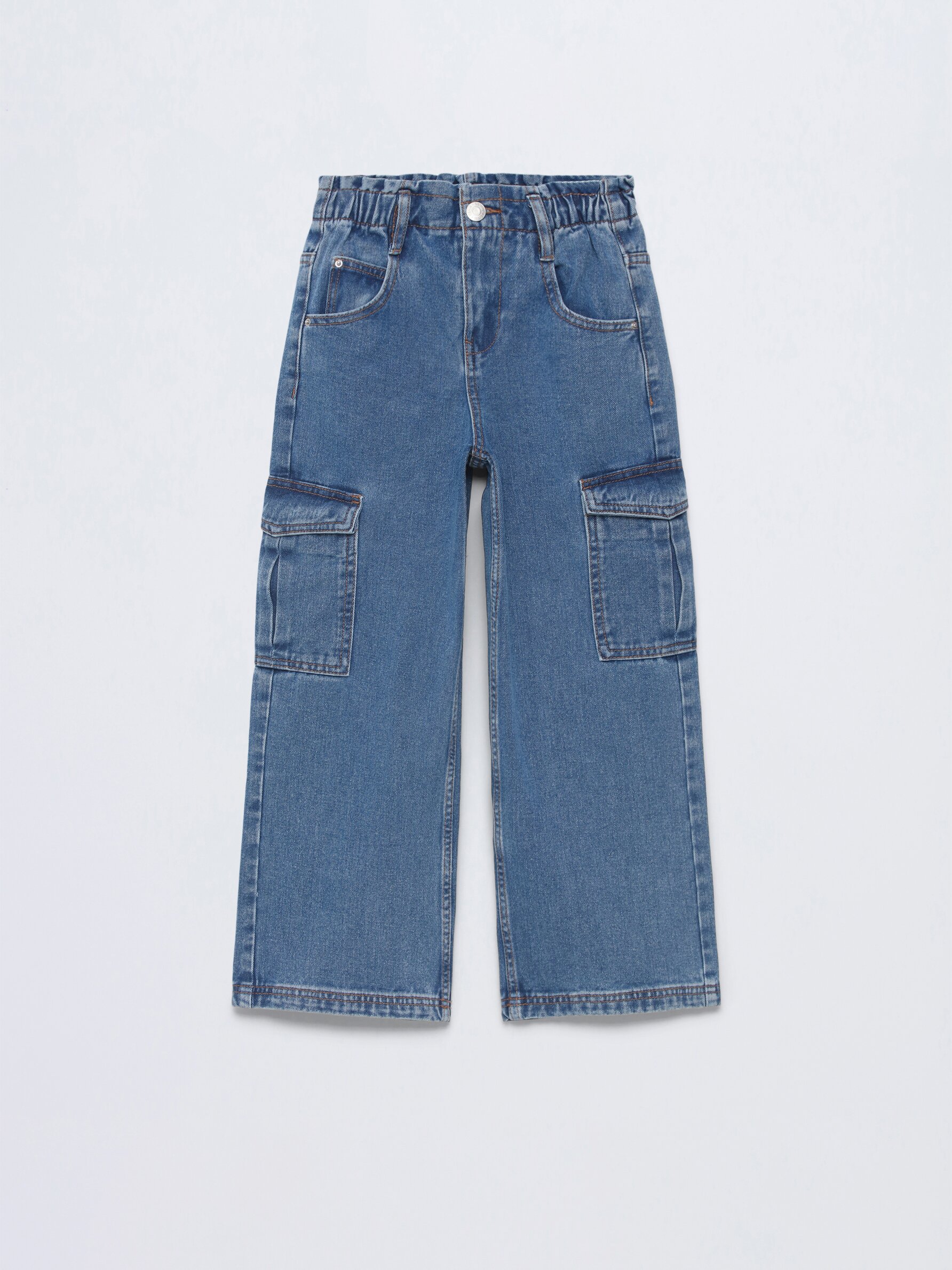 Jeans wide leg cargo