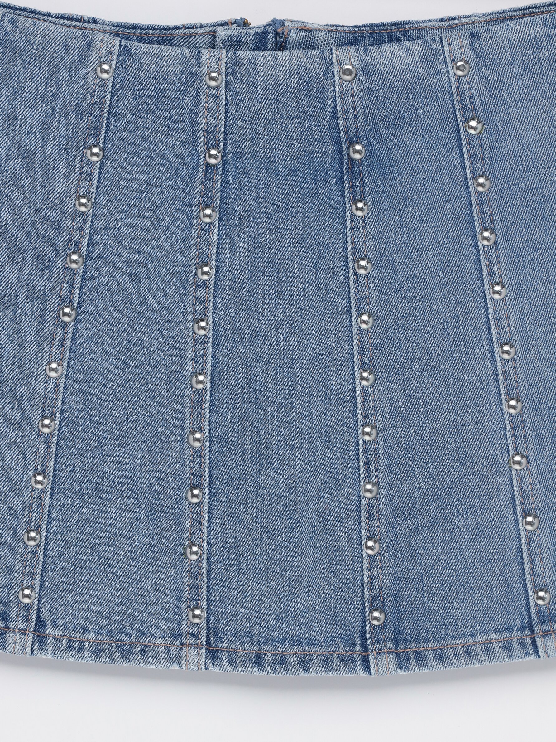 Studded hot sale jean skirt