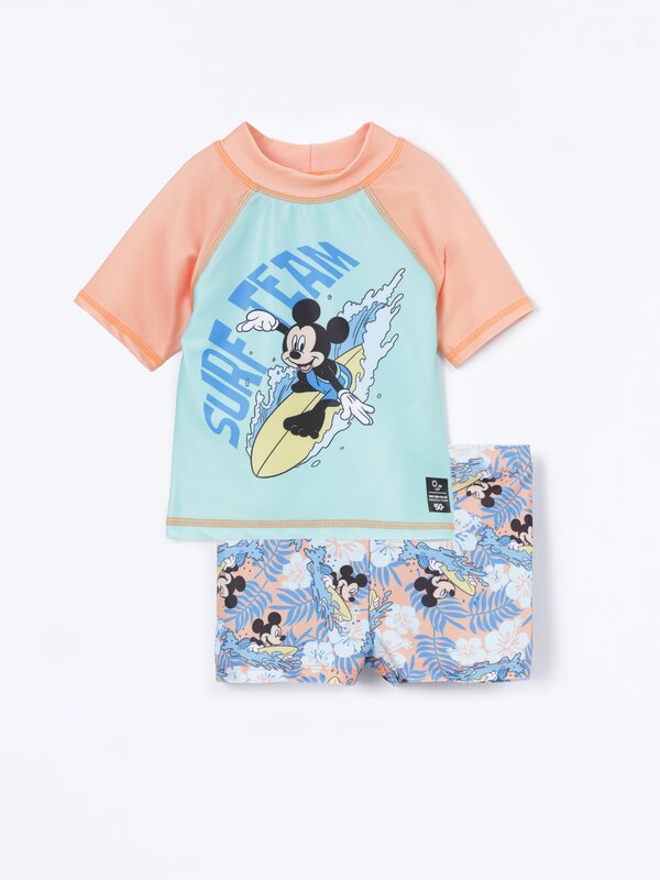 Mickey Mouse ©Disney swimsuit and rash guard set