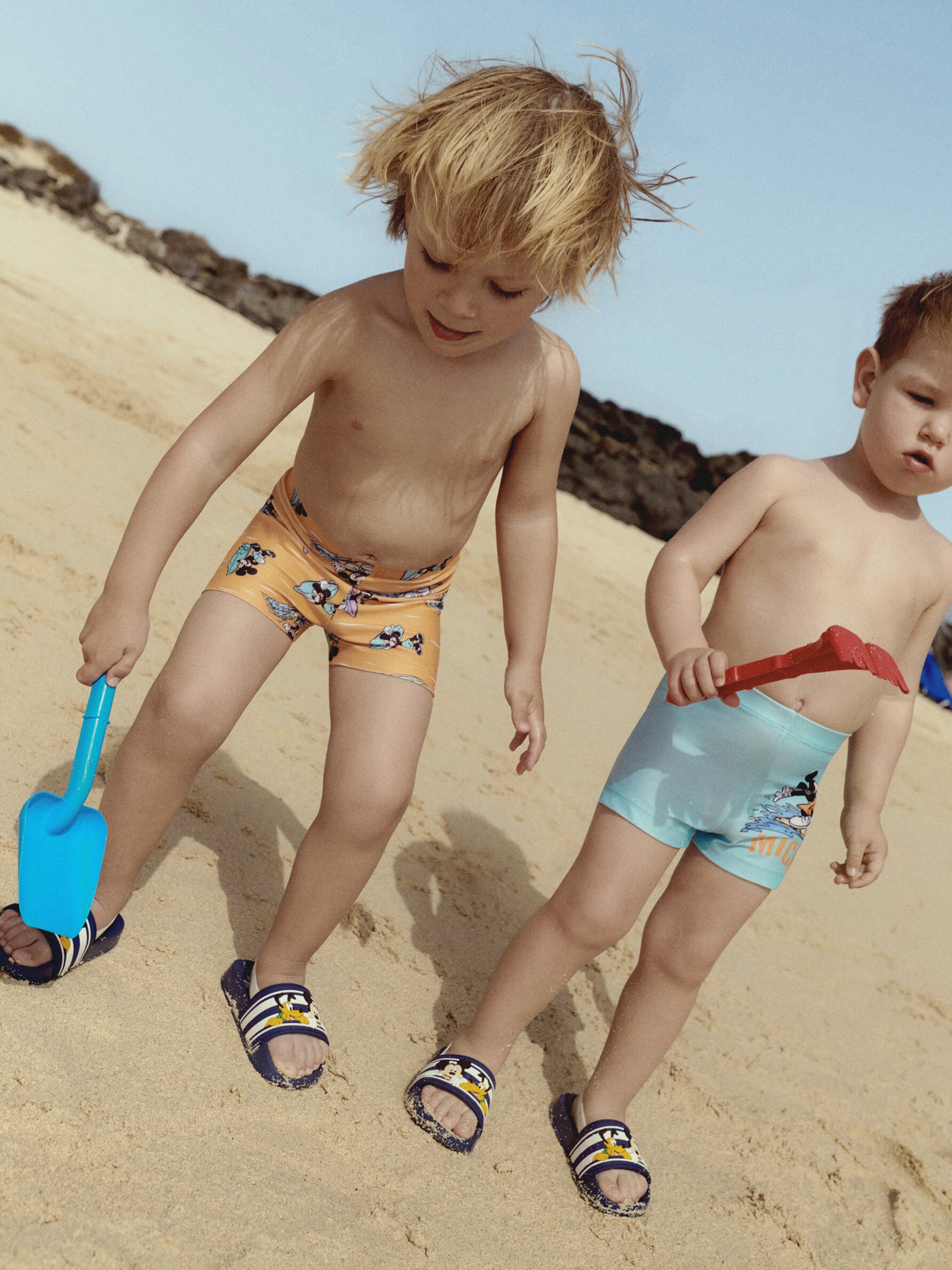 Mickey mouse swim trunks for toddlers hotsell
