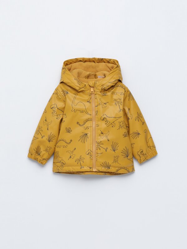 Printed rubberised parka