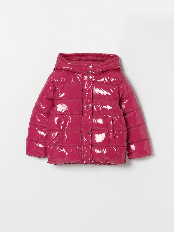 Shiny puffer jacket