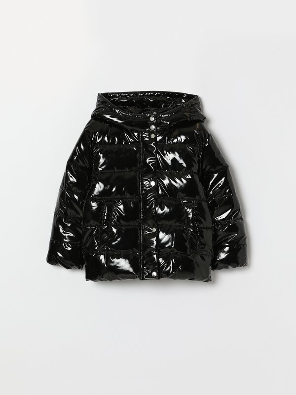 Shiny puffer jacket