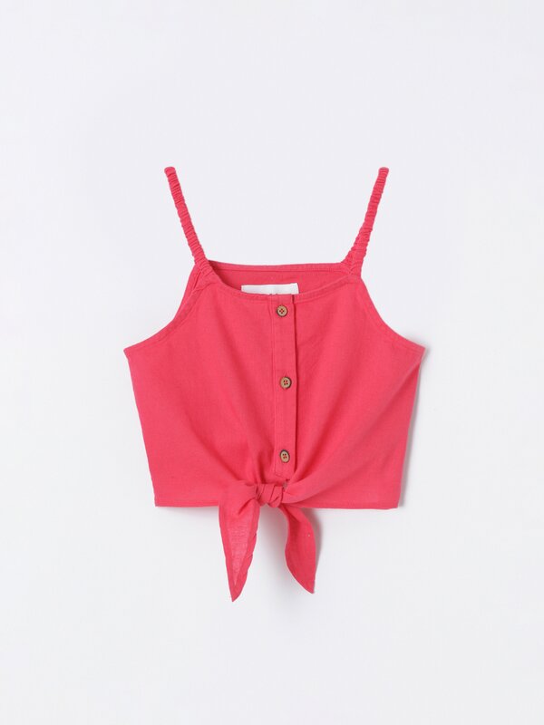 Strappy top with knot