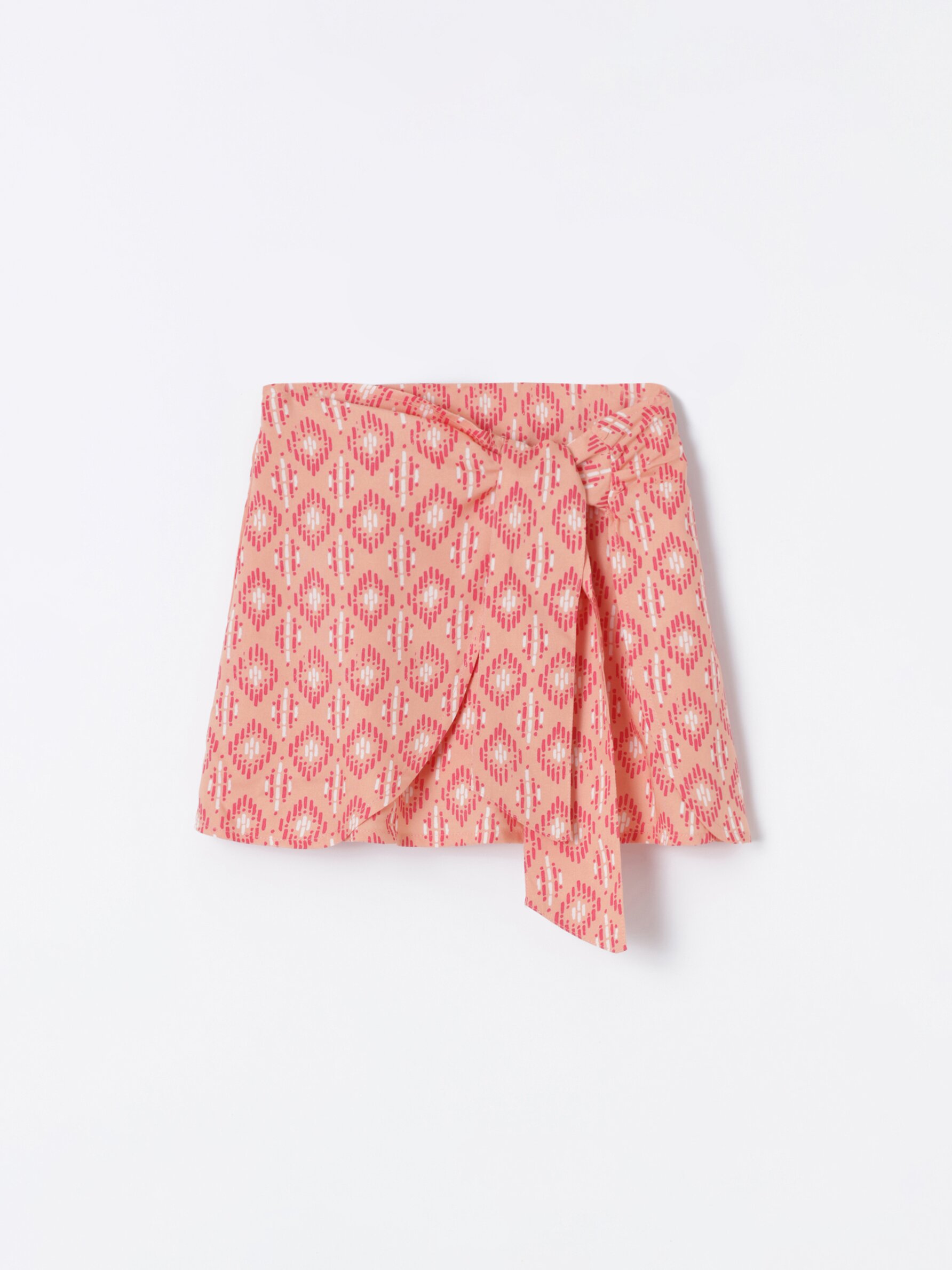 Orange wrap clearance skirt