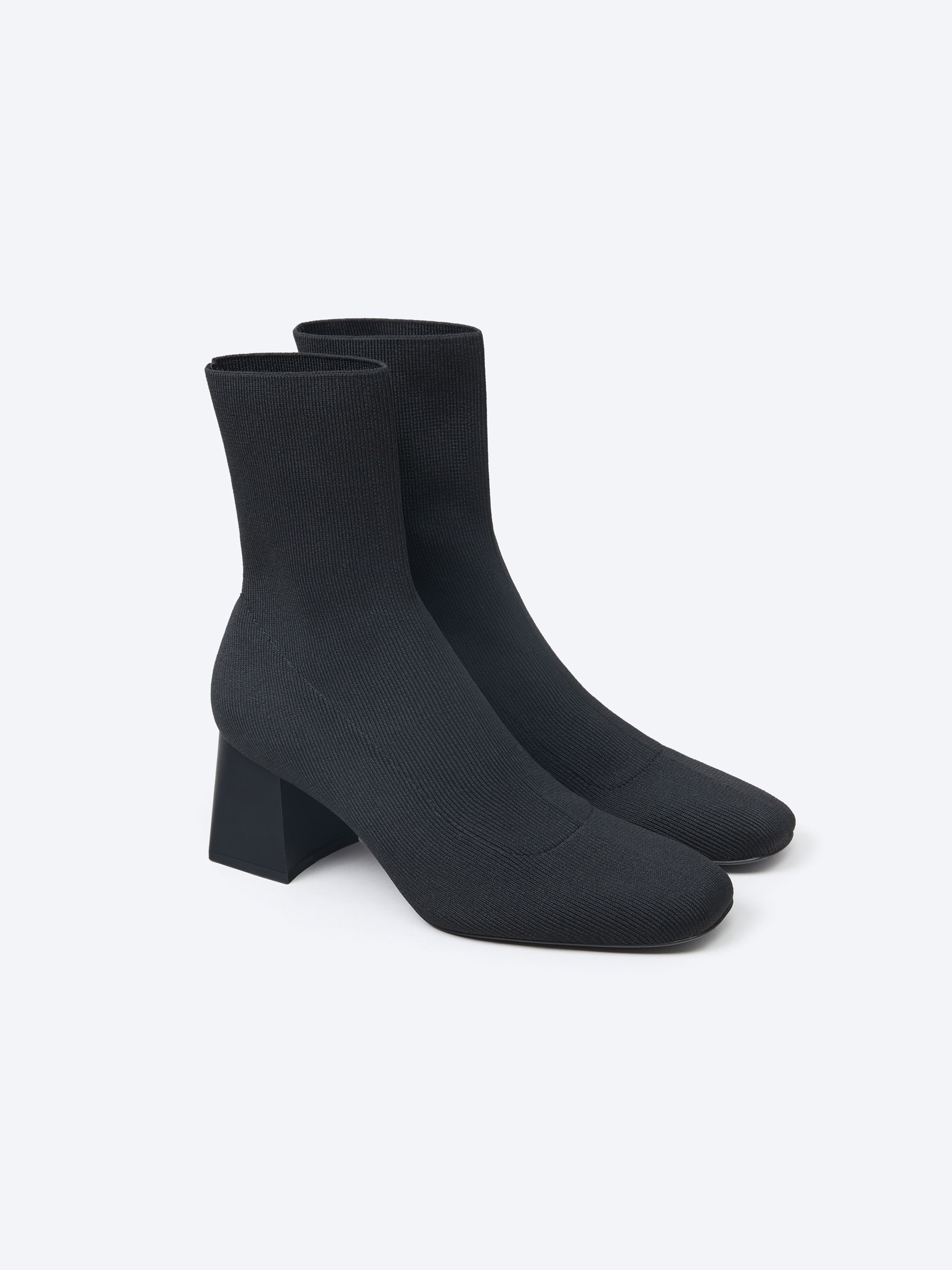 High heel sock style ankle boots 2025