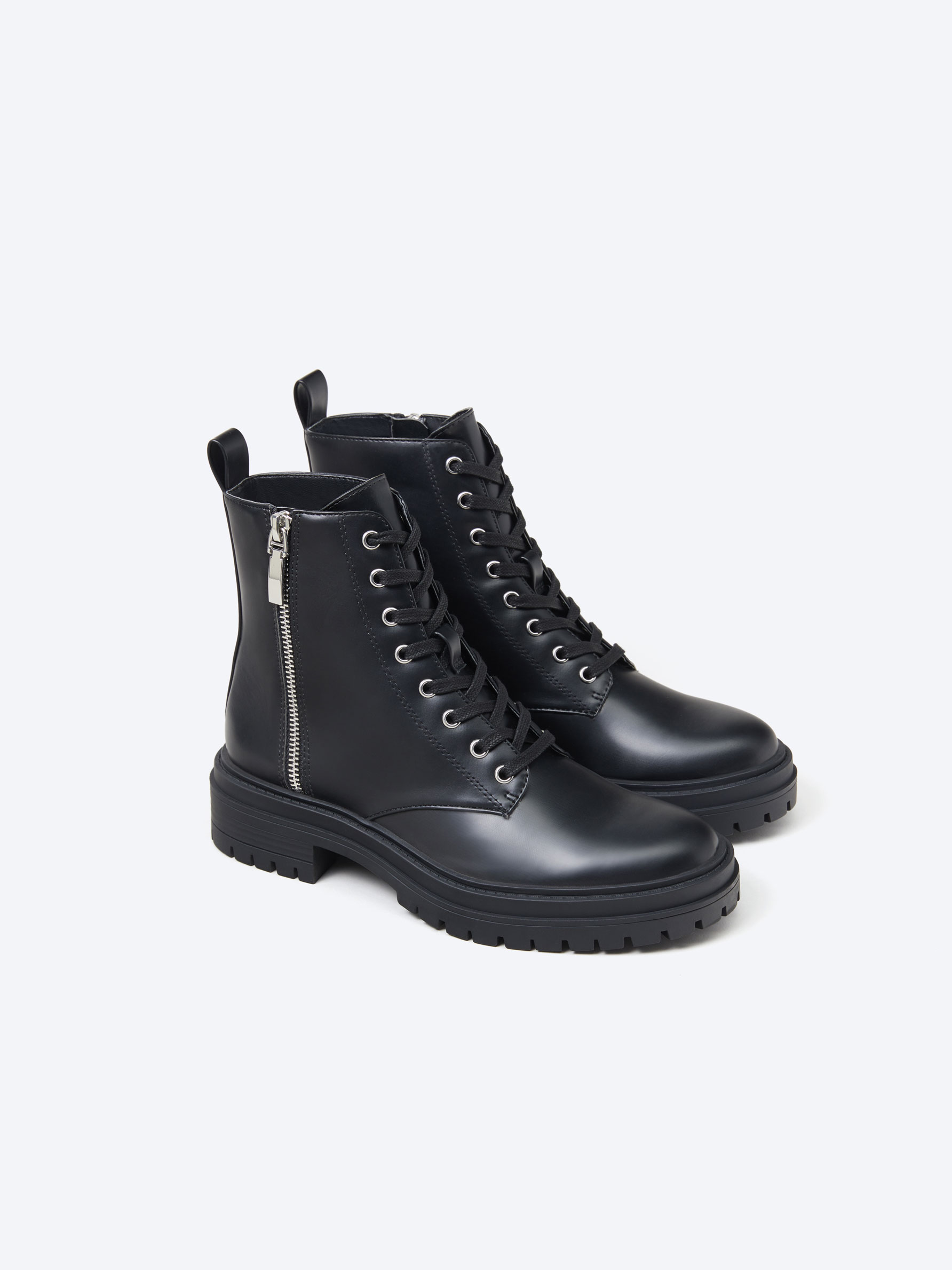 Botines cremallera deals