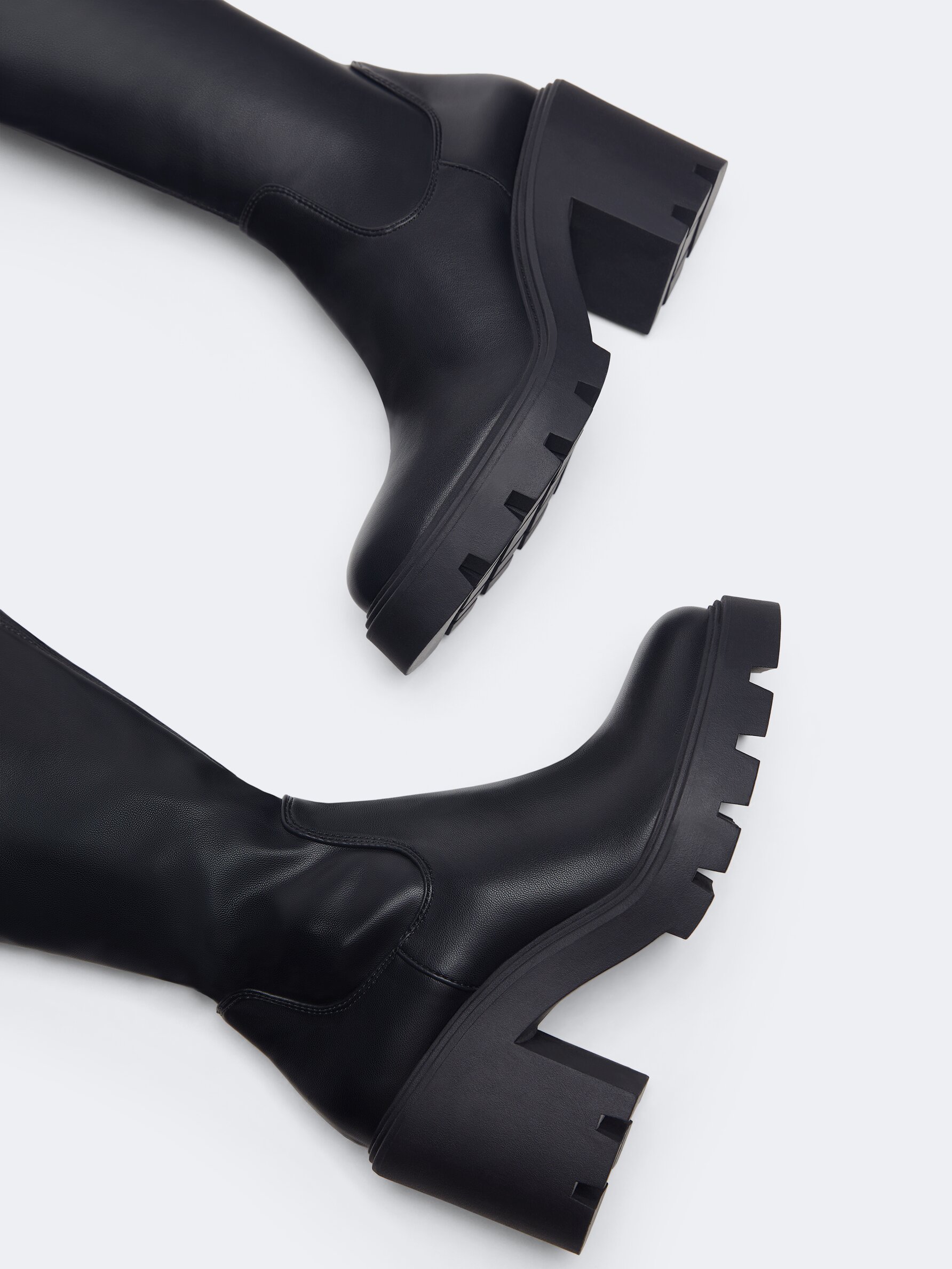 Bota best sale alta elastica