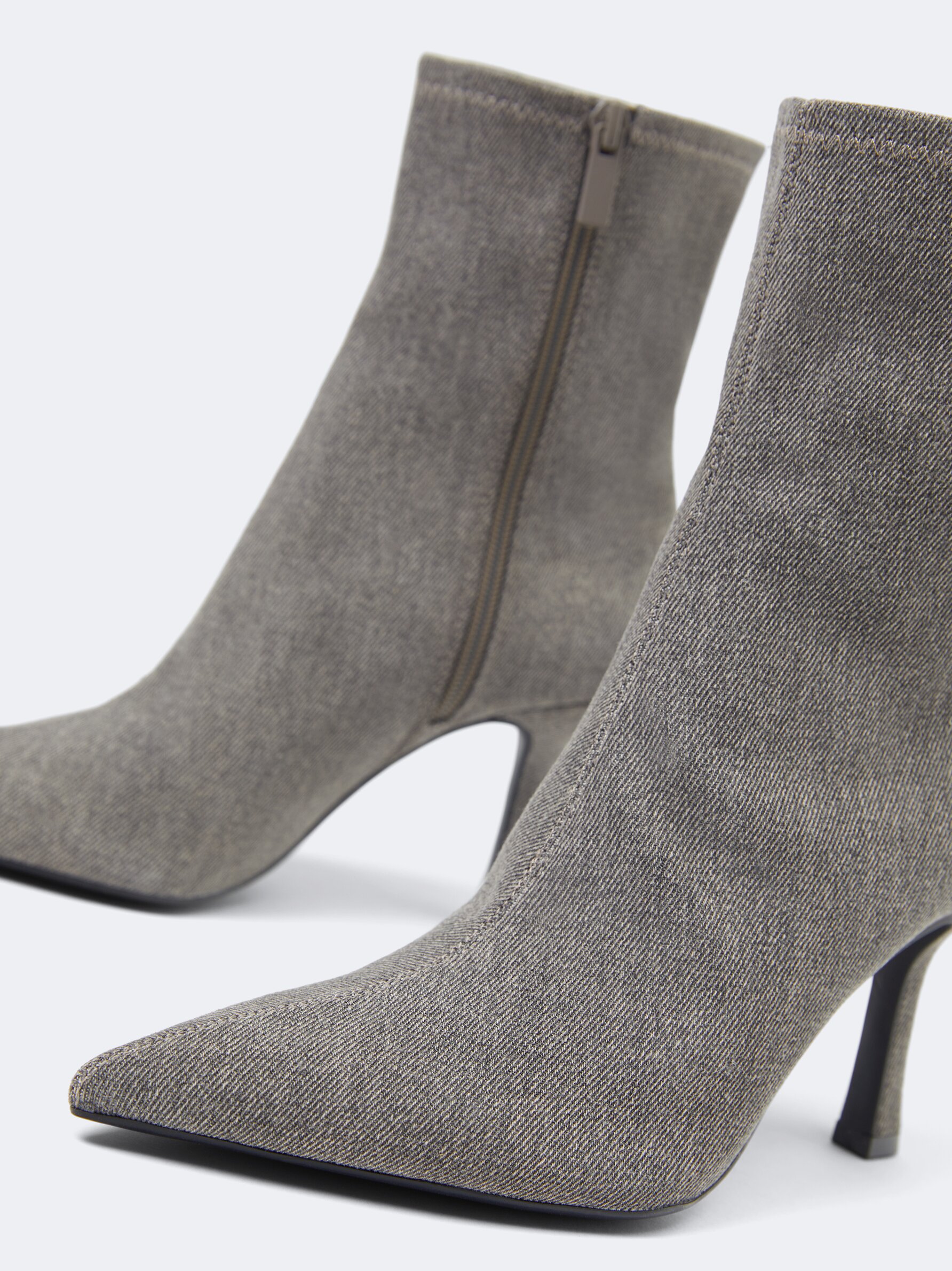Gray suede ankle boots store