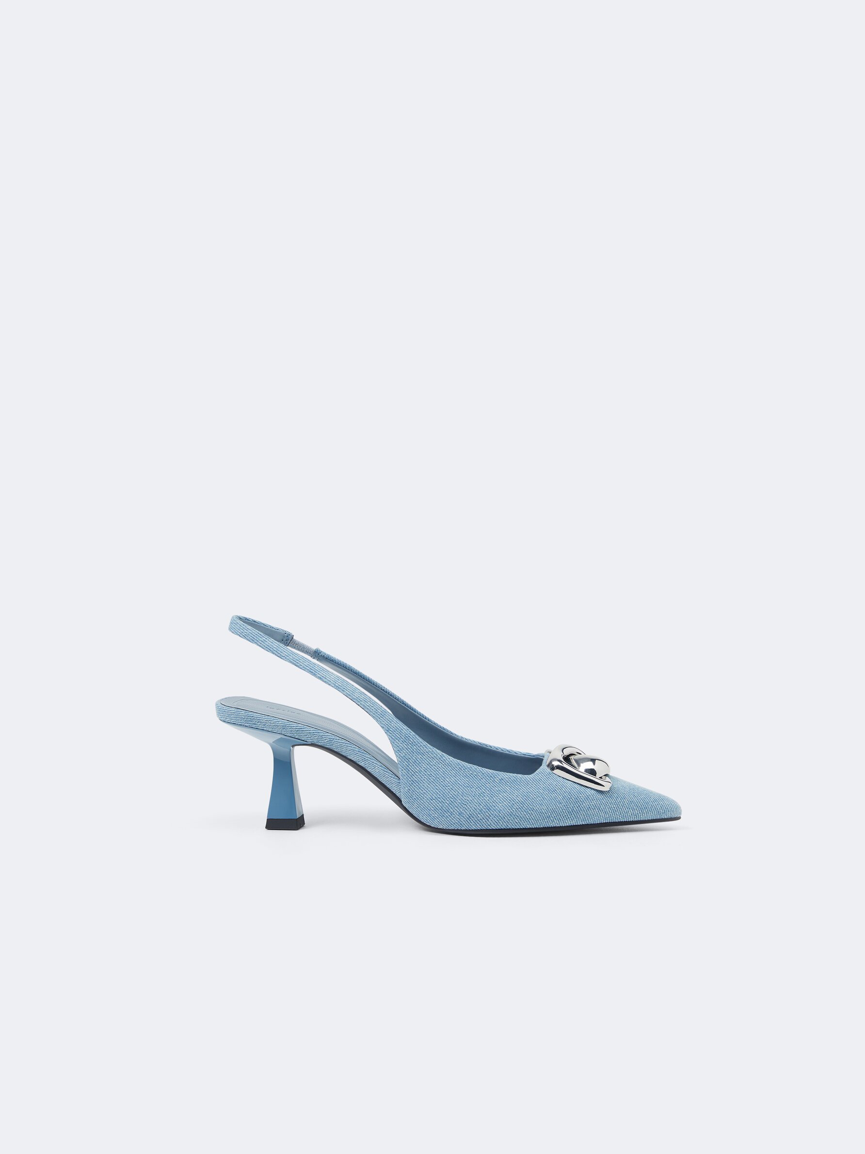 High heel denim shoes Heeled Shoes FOOTWEAR Woman