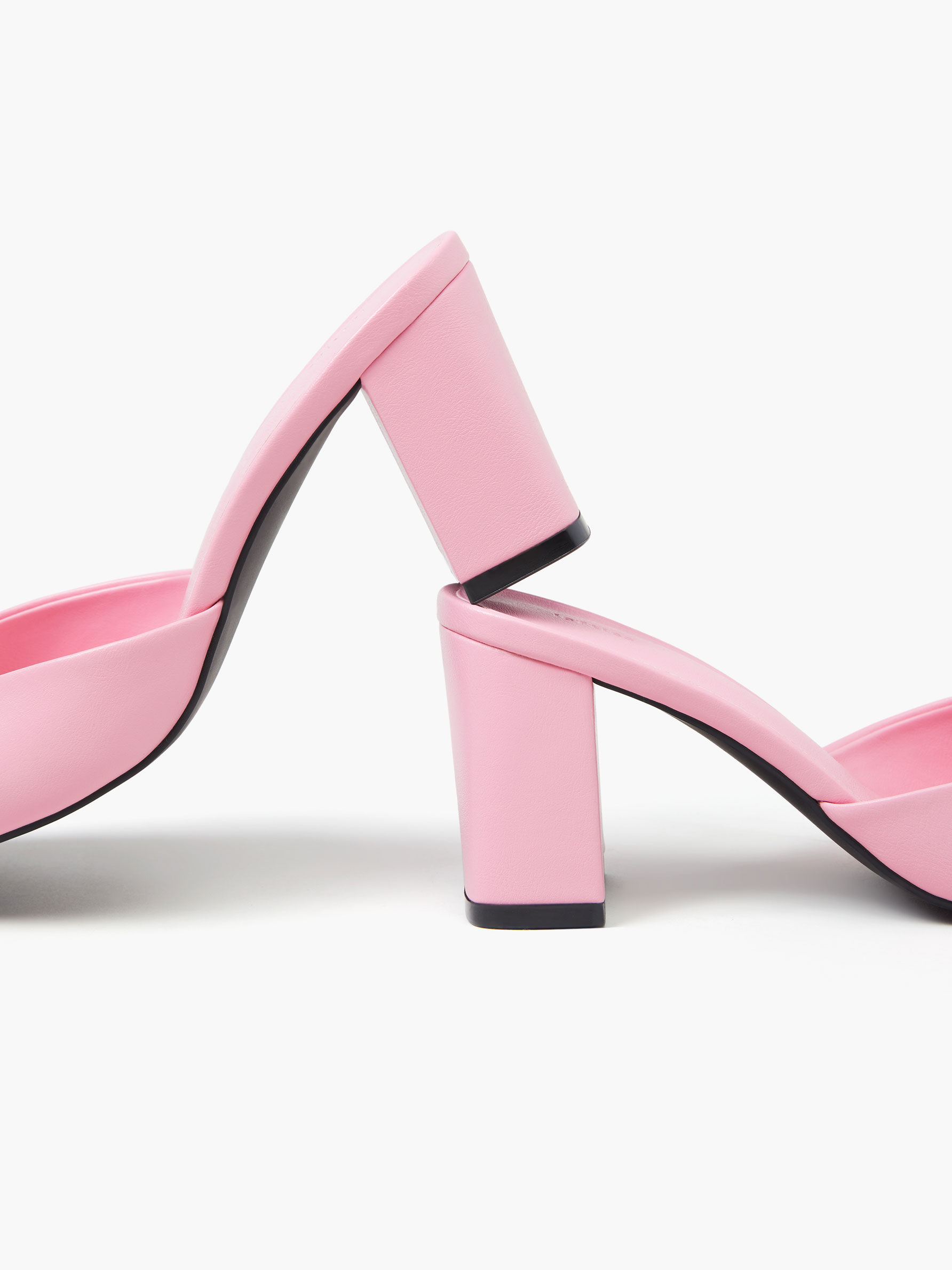 High heel sale slide sandals