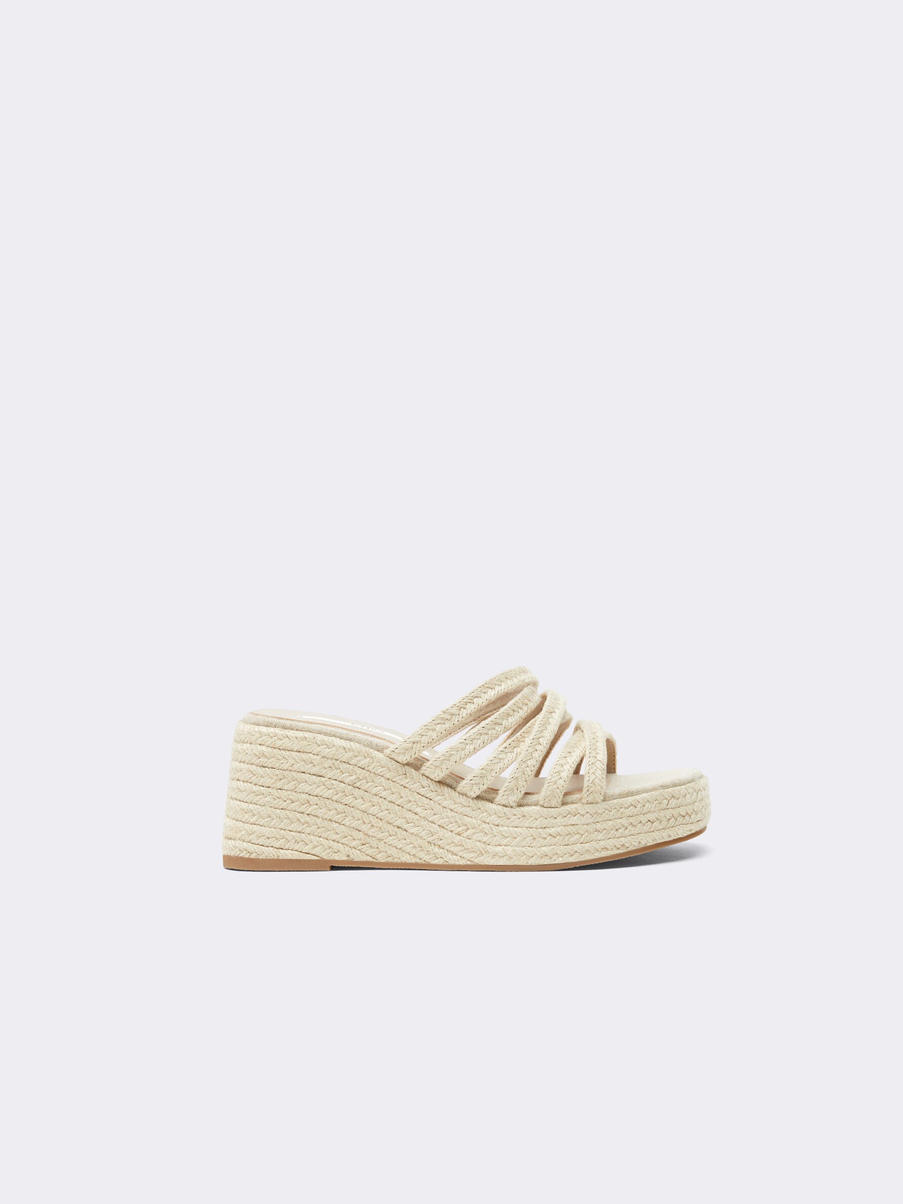 Jute platform online wedges