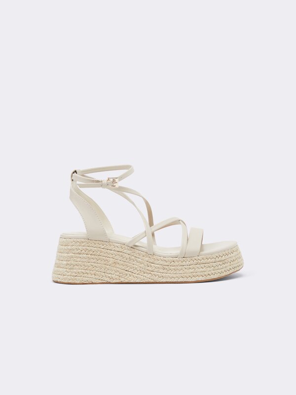 Jute platform sandals