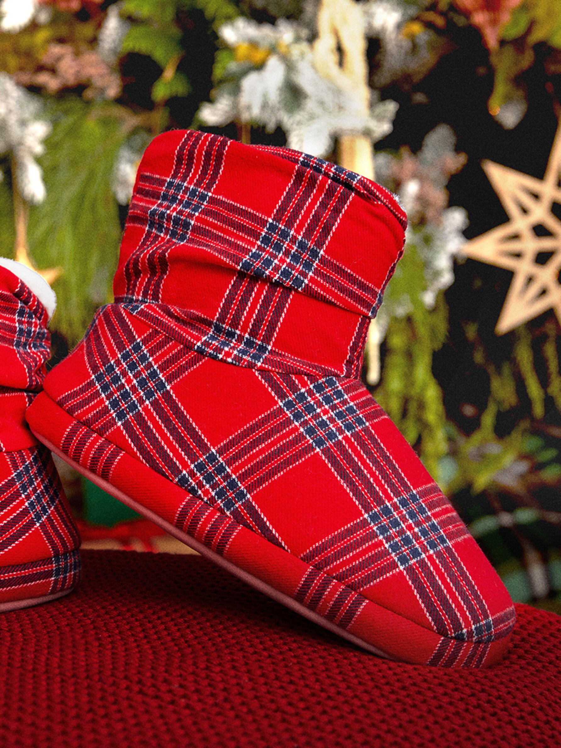 WOMEN Christmas slipper booties
