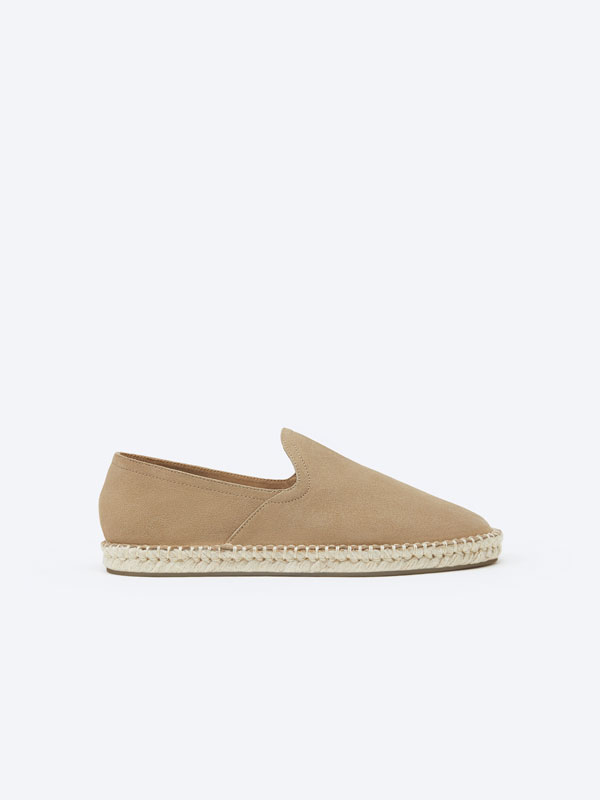 Leather espadrilles