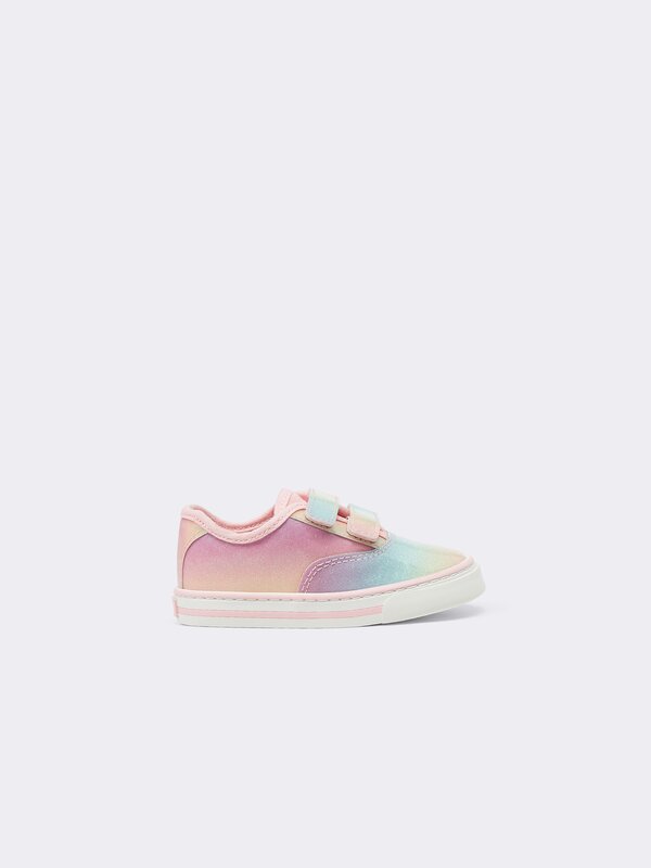 Shiny multicoloured sneakers
