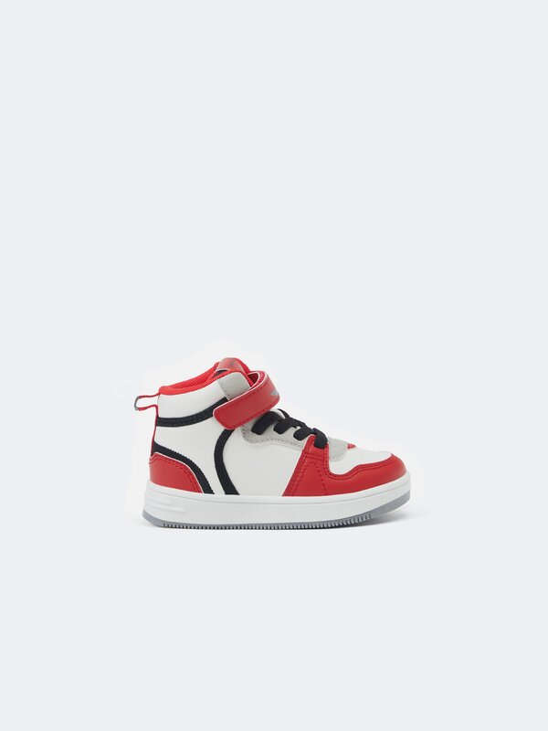 Retro ankle high-top sneakers