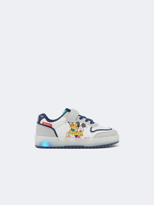 MICKEY & PLUTO ©DISNEY sneakers with light detail