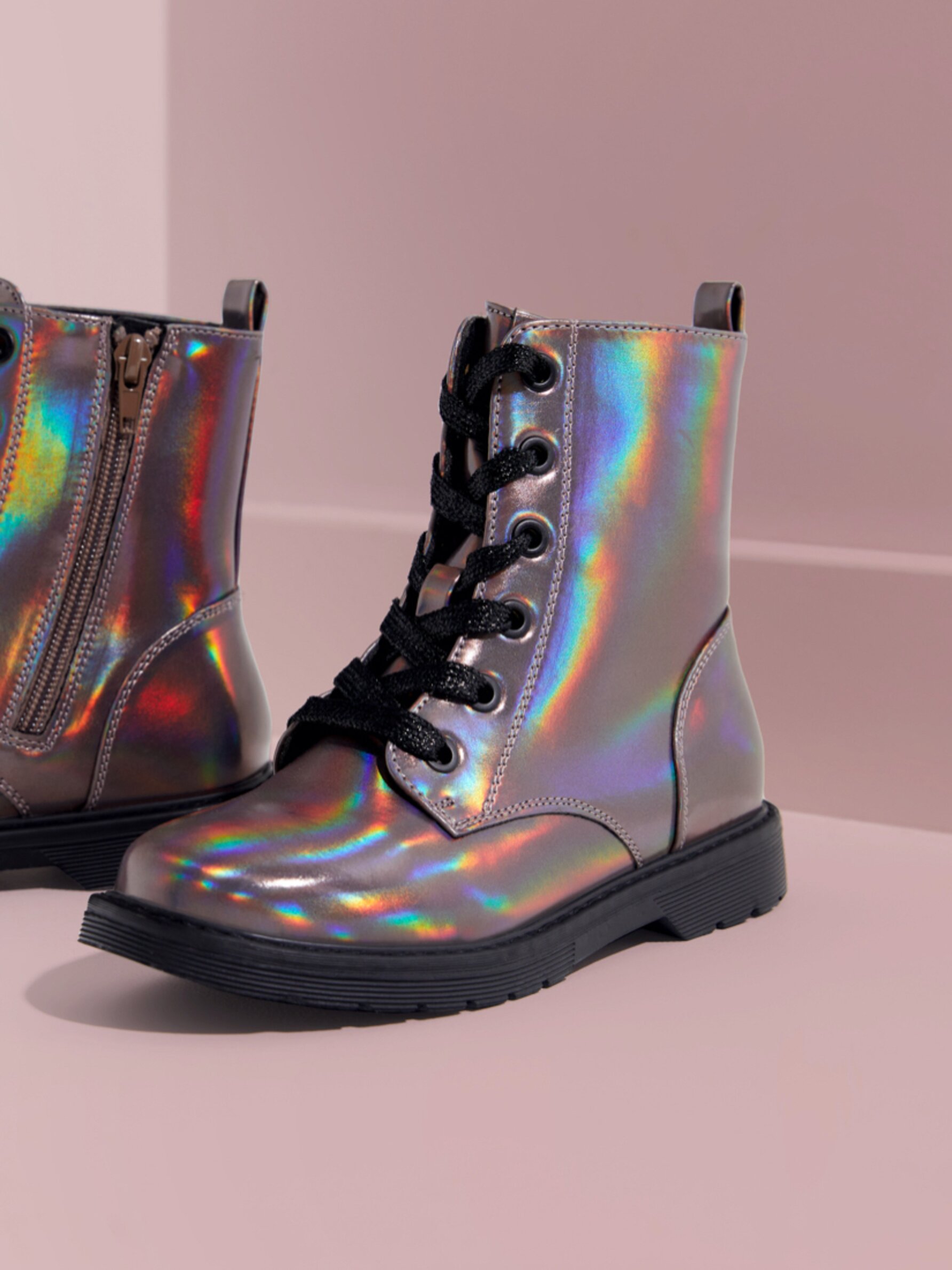 Metallic boots