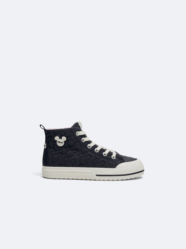 Mickey Mouse ©DISNEY high-top sneakers with toecap details
