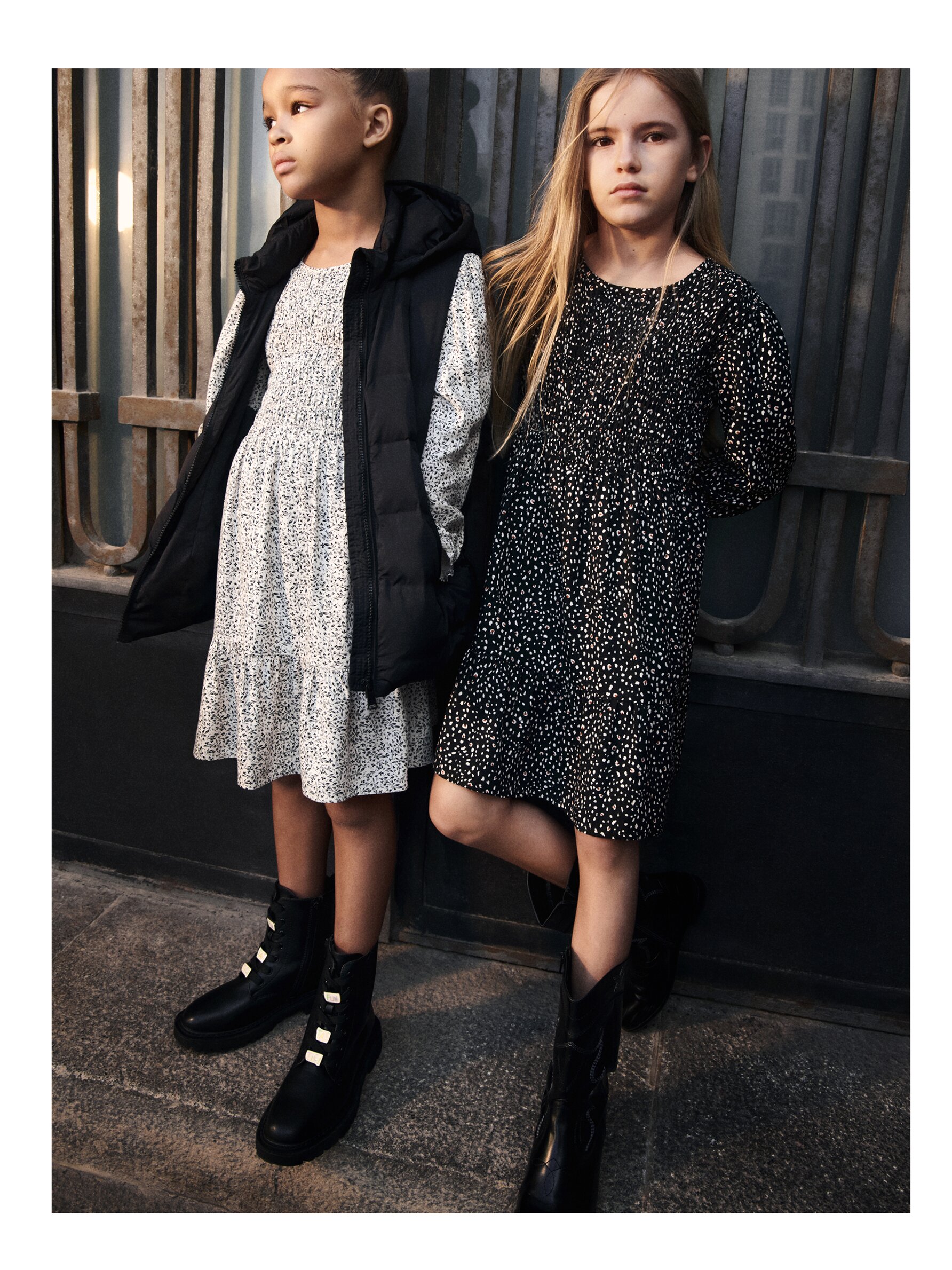 Kids black on sale dress boots